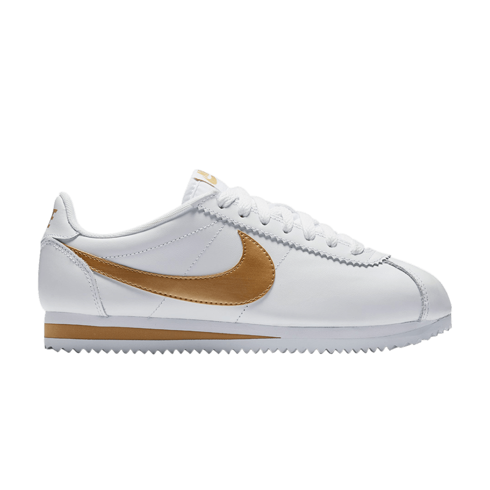 Wmns Classic Cortez 'White Metallic Gold'