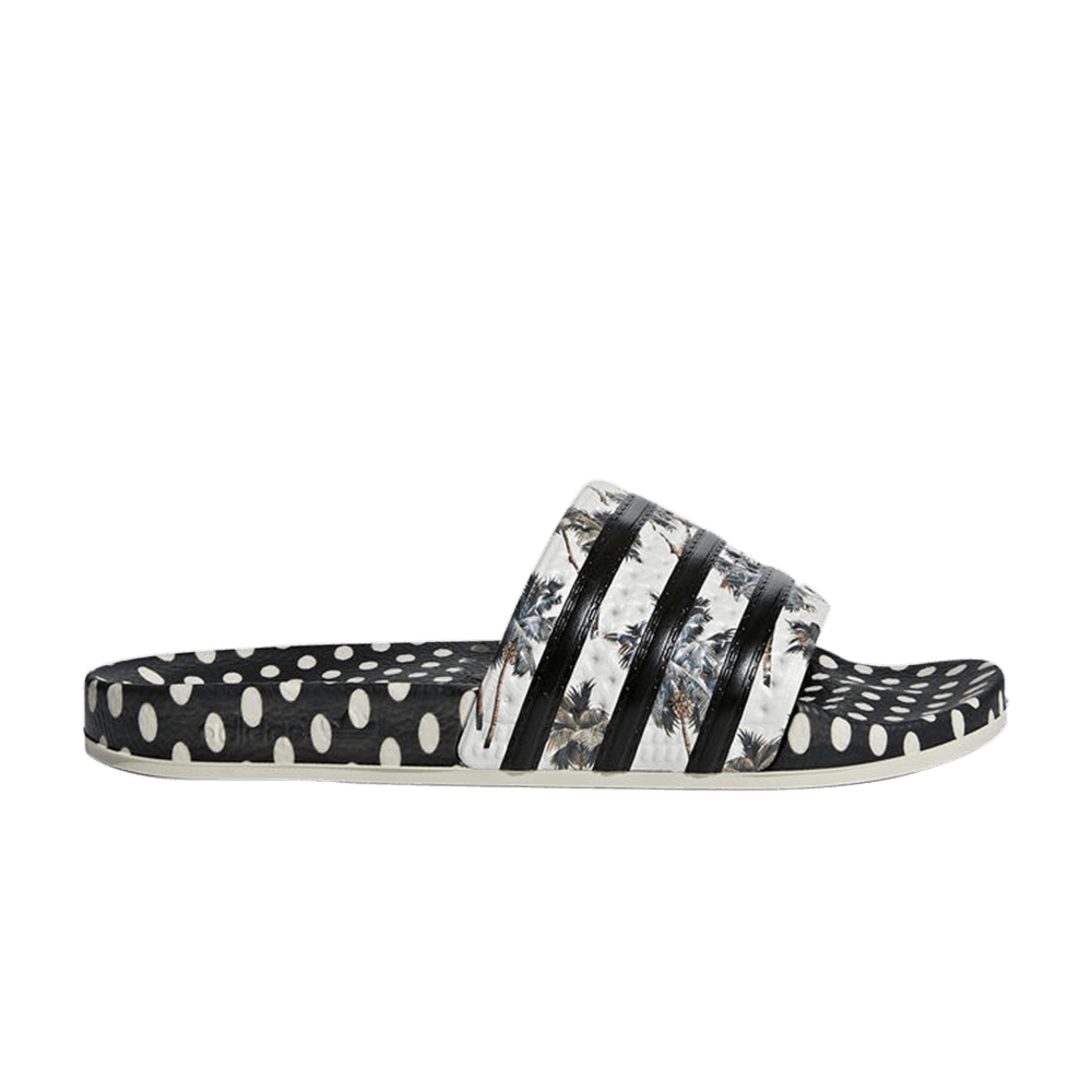 Wmns Adilette Slide 'Black White Silver'