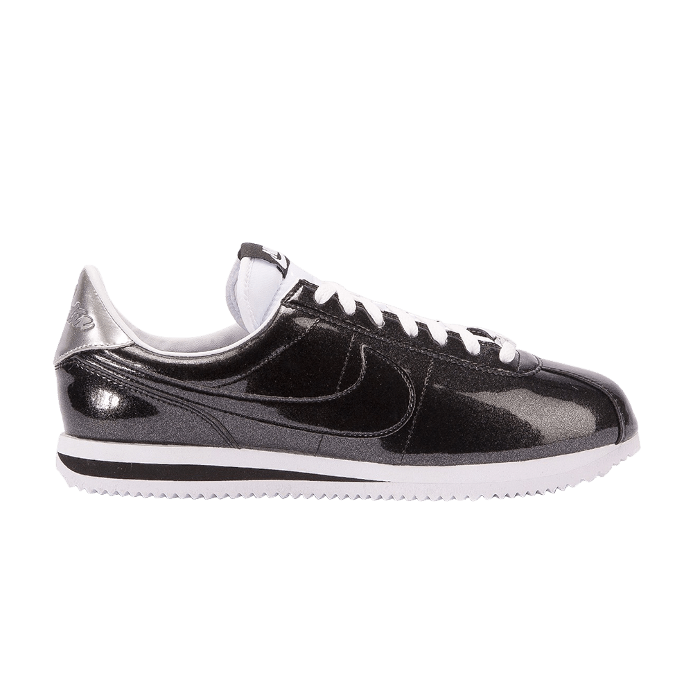 Cortez Basic Premium QS 'Black Metallic Silver'