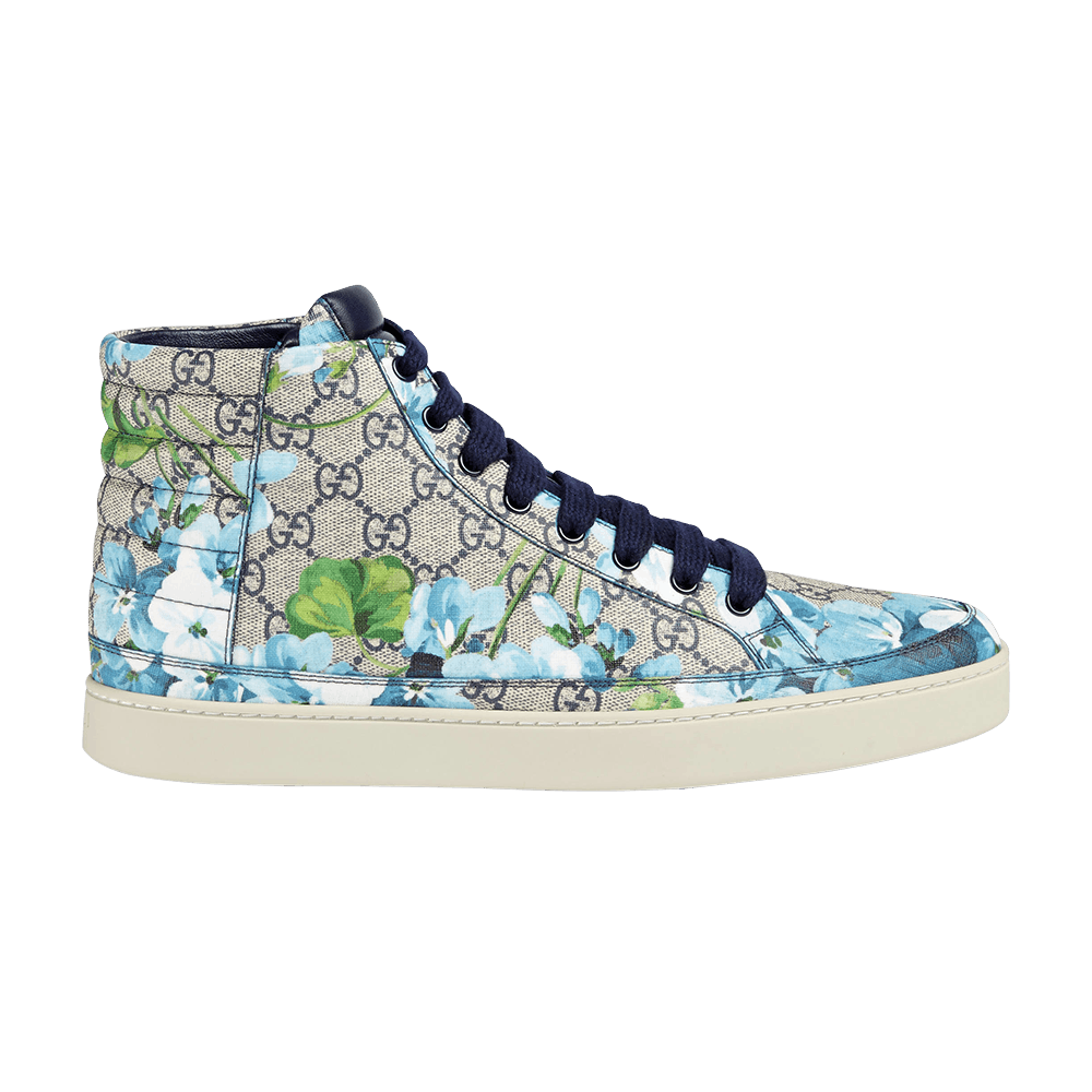 Gucci GG Supreme High 'Blooms Print - Blue'