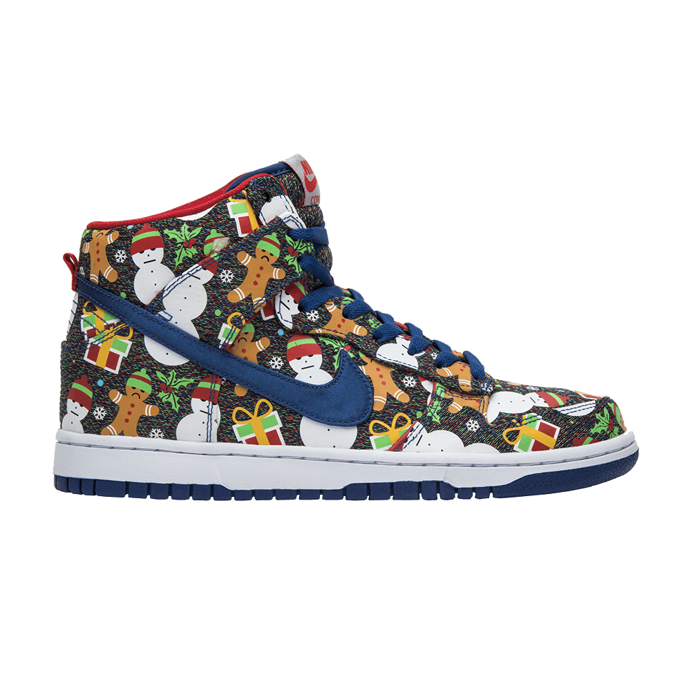 Concepts x SB Dunk Pro High GS 'Ugly Christmas Sweater' 2017