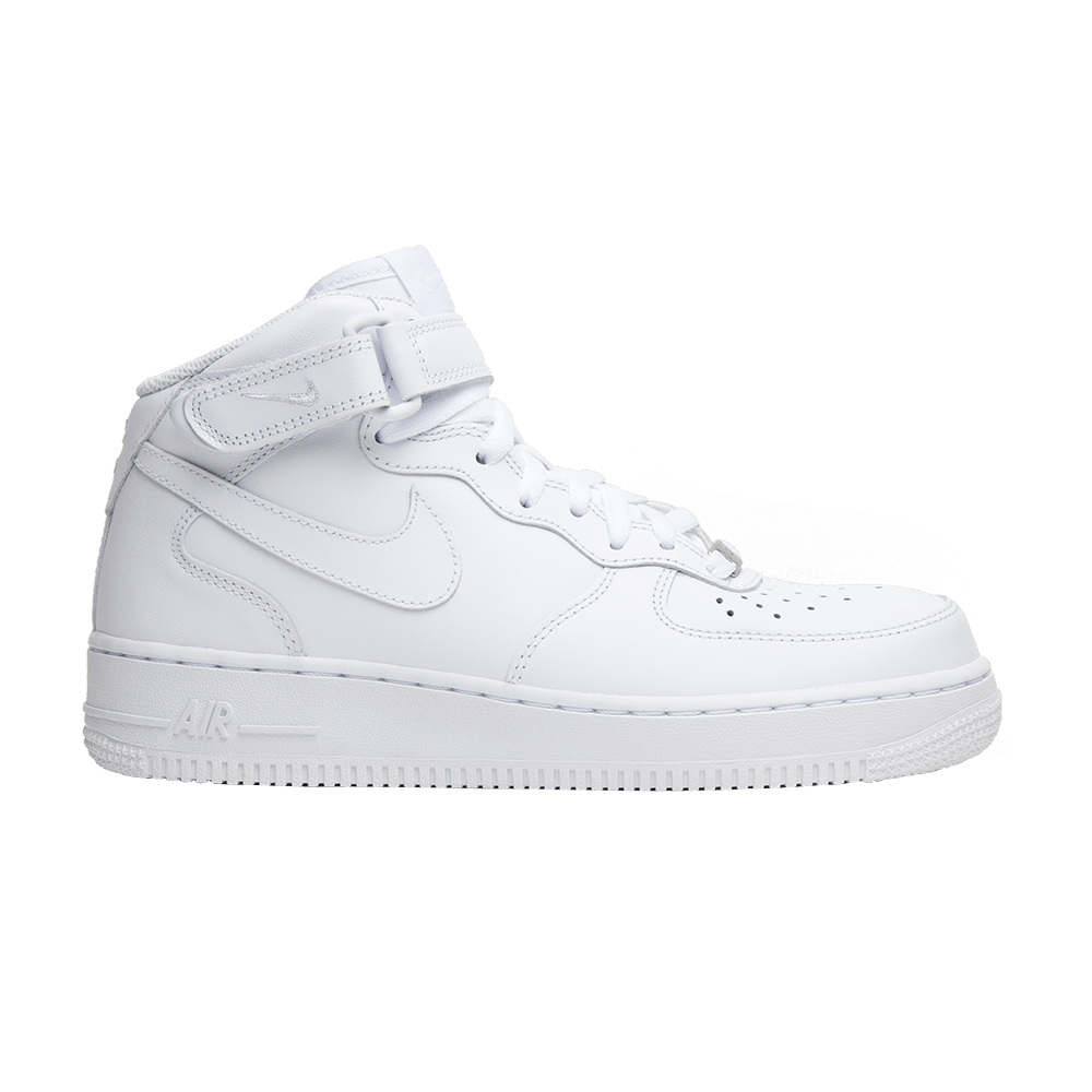 Wmns Air Force 1 Mid 07 Leather 'Triple White'