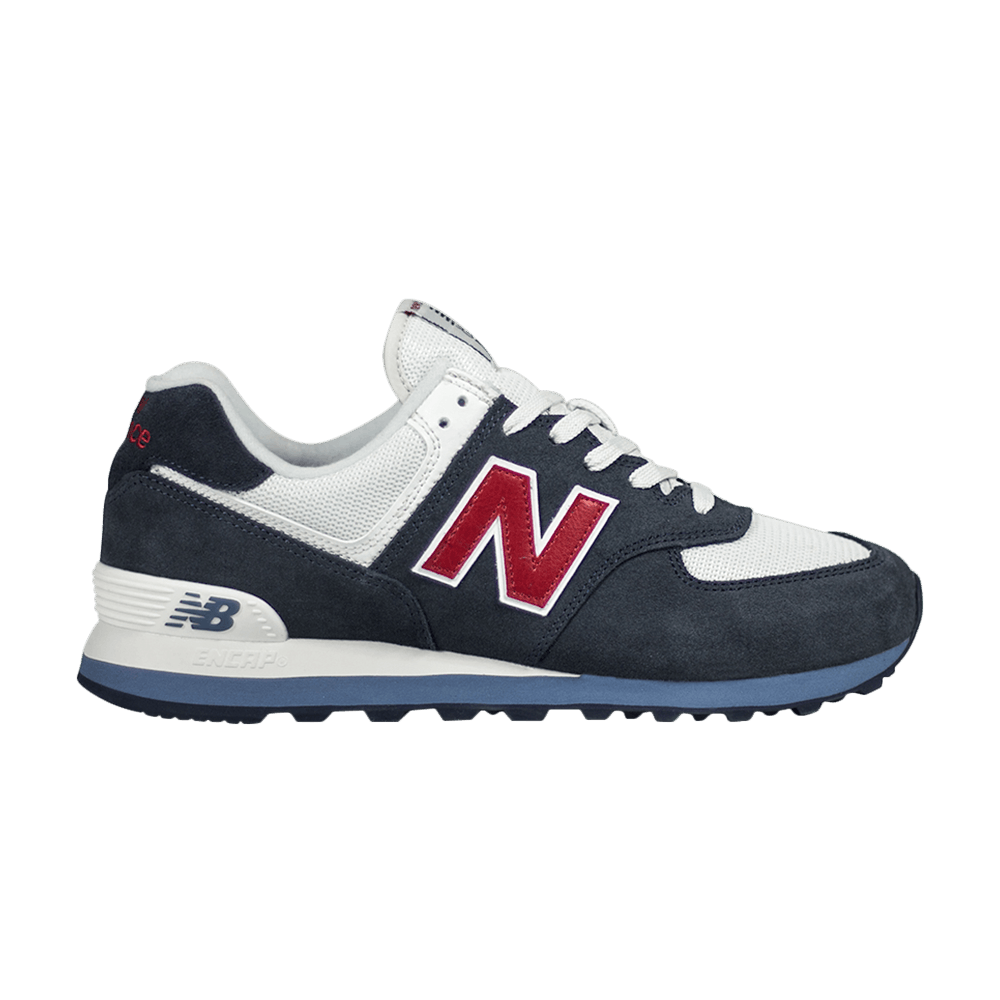 Pre-owned New Balance 574 Core Plus 'navy Red' In Blue