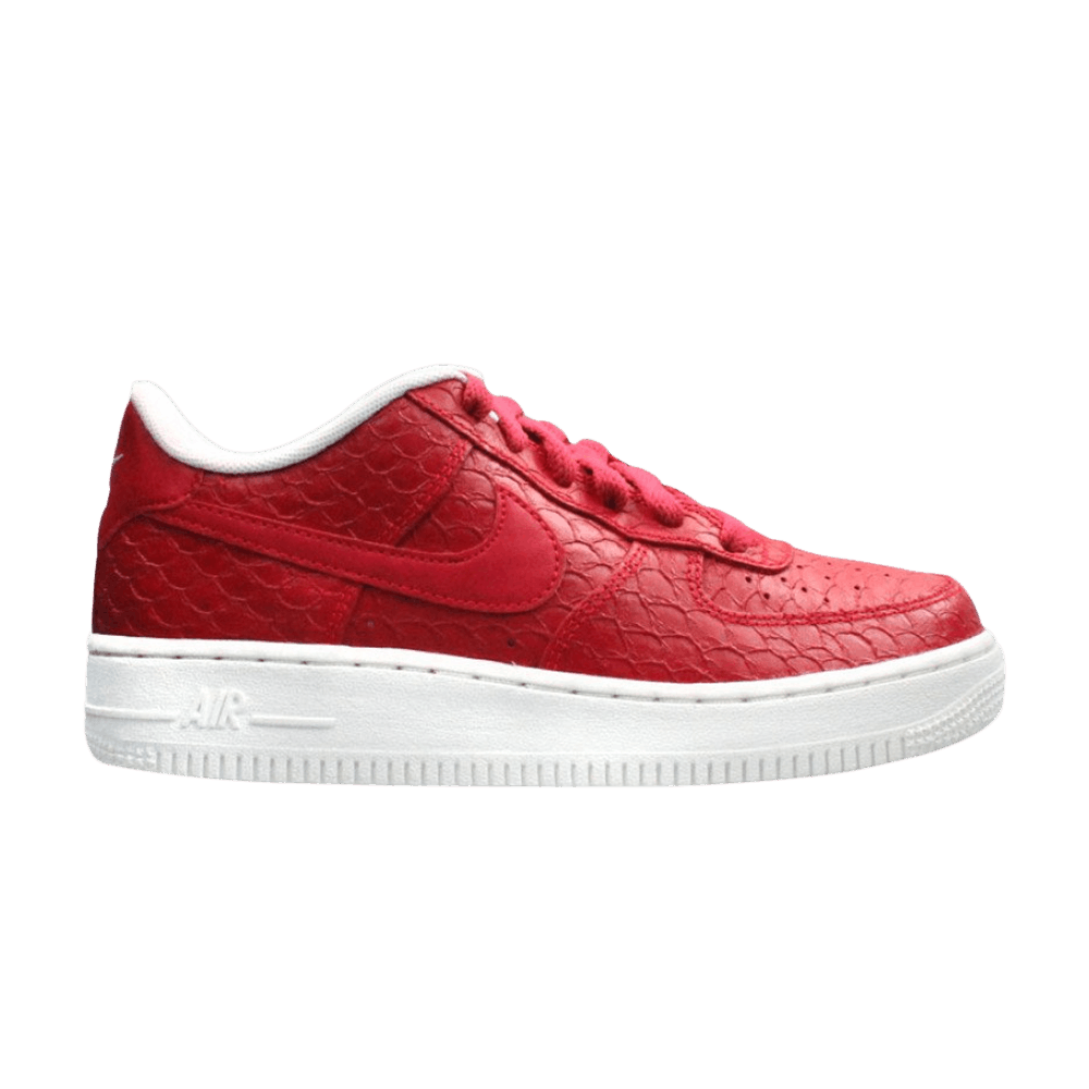 Pre-owned Nike Air Force 1 Low Lv8 Gs 'action Red'