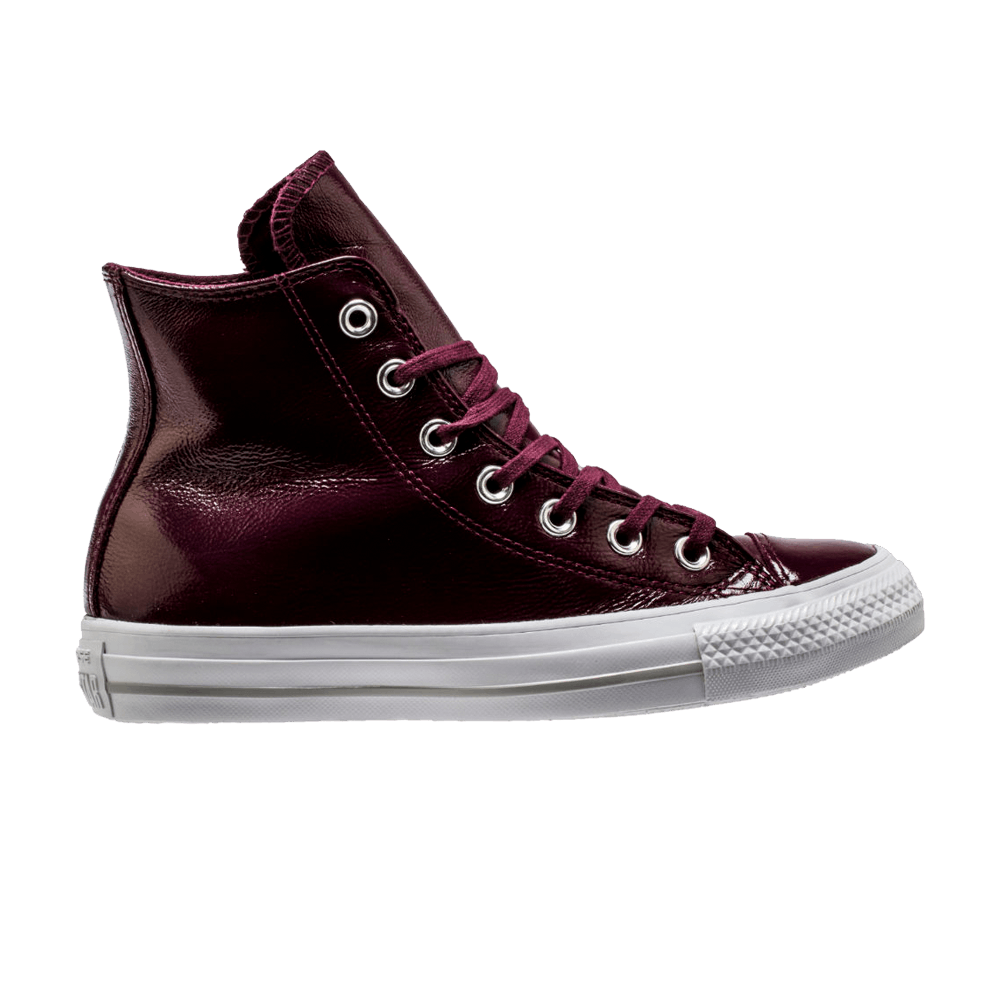 Converse Wmns Chuck Taylor All Star Crinkled Patent Leather Hi 'Dark Sangria' - 557939C