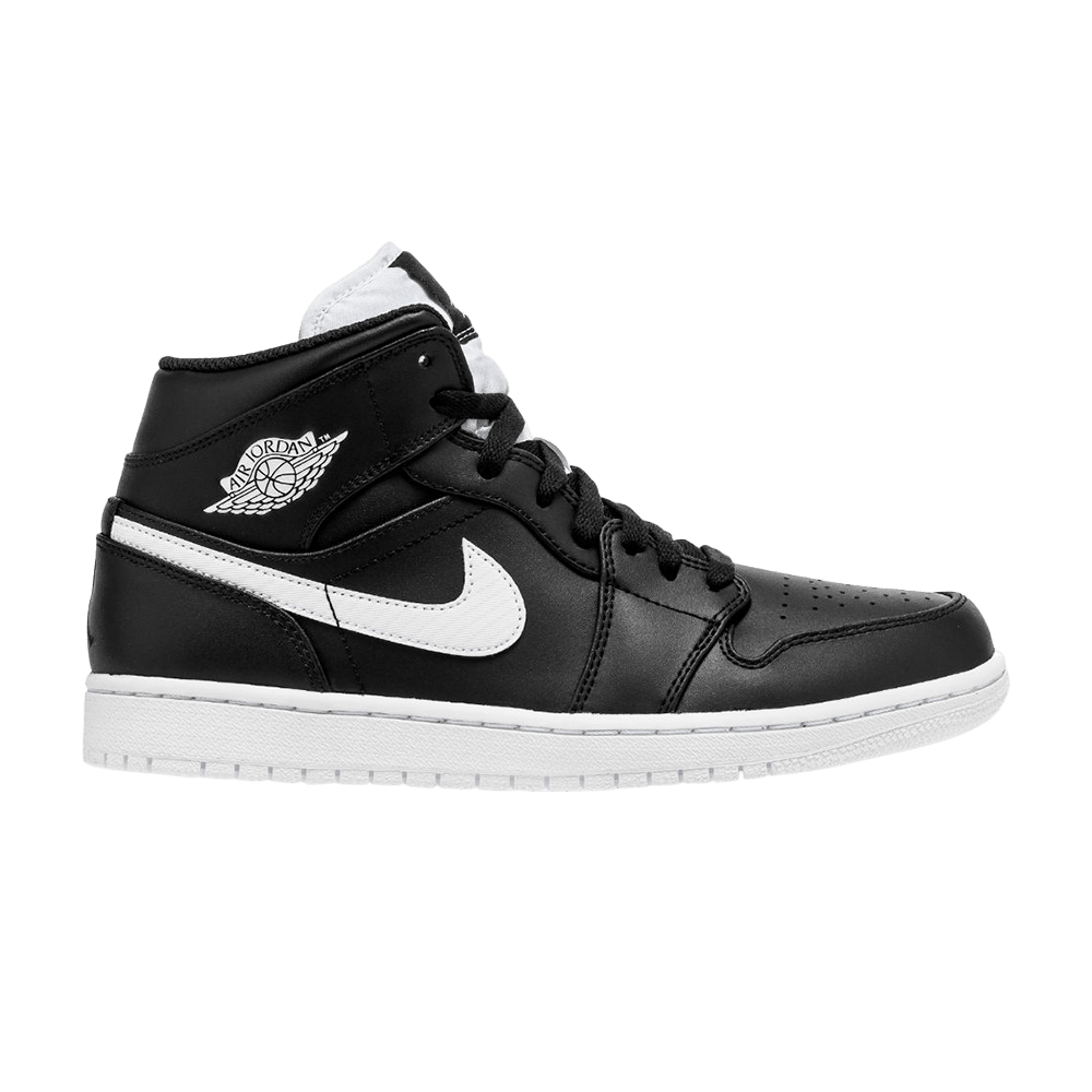 Air Jordan 1 Retro Mid 'Black White' - Air Jordan - 554724 038 | GOAT