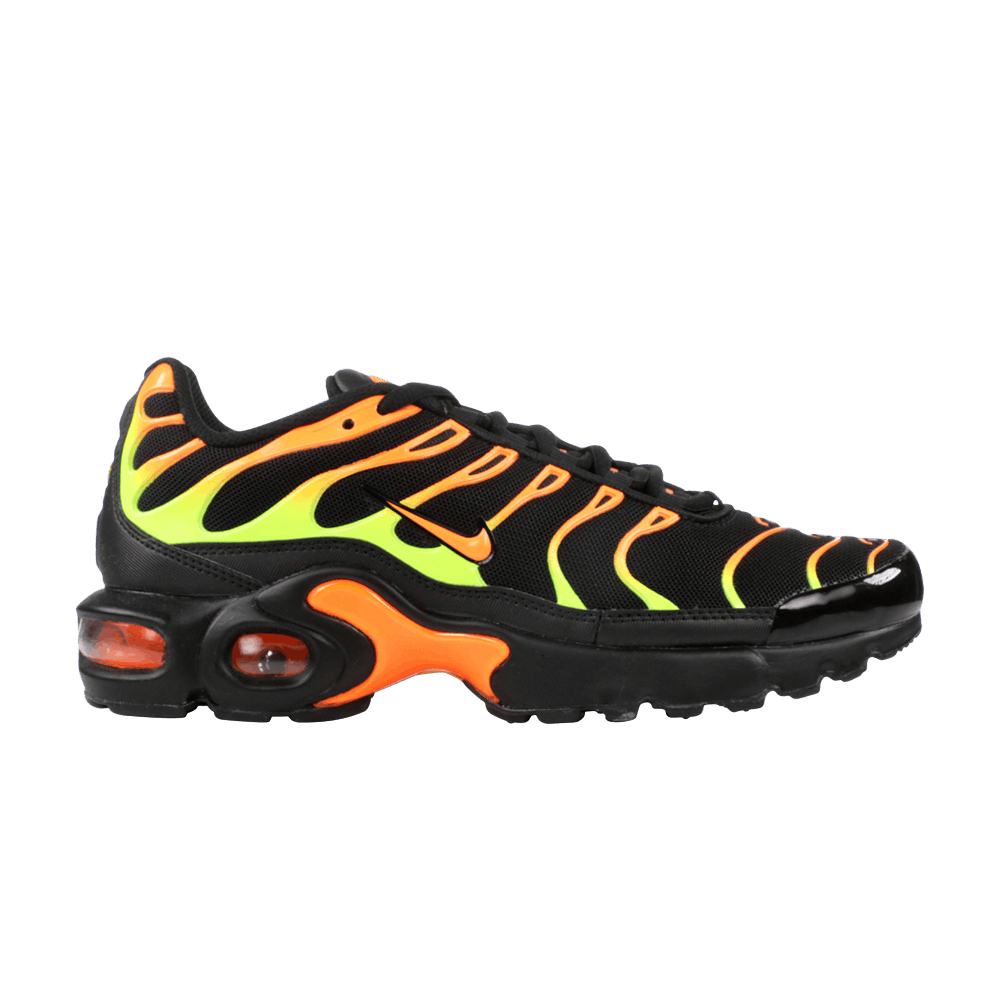 Air Max Plus GS 'Black Volt Total Orange'