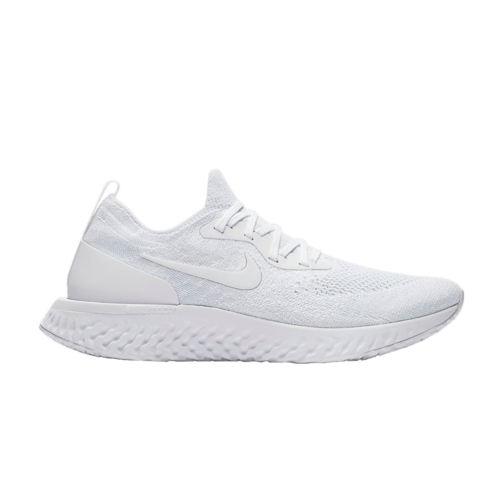 Epic React Flyknit 'Triple White' - Nike - AQ0067 102 | GOAT