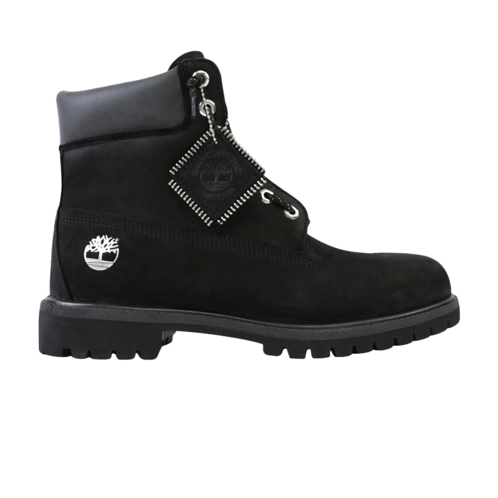 6 Inch Premium Boots 'Black Zip'