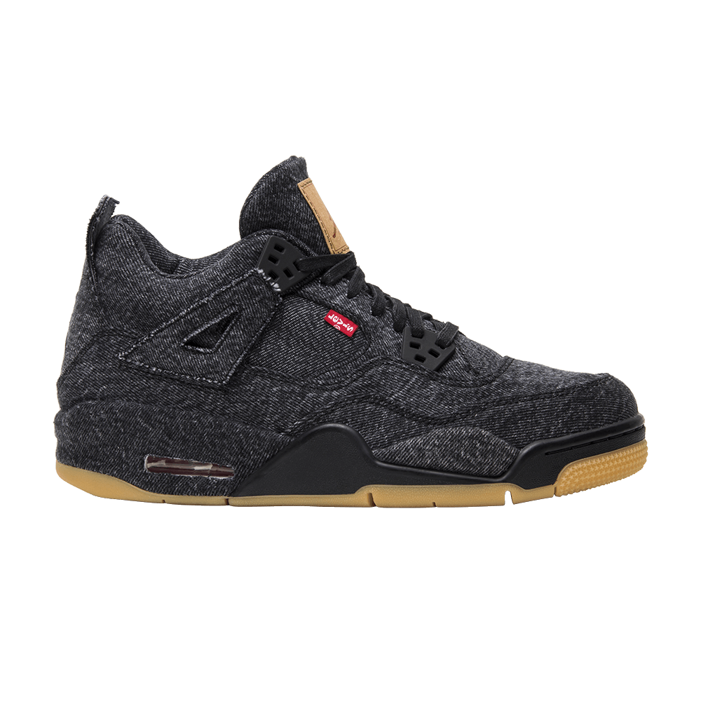 Levi's x Air Jordan 4 Retro GS 'Black Denim'