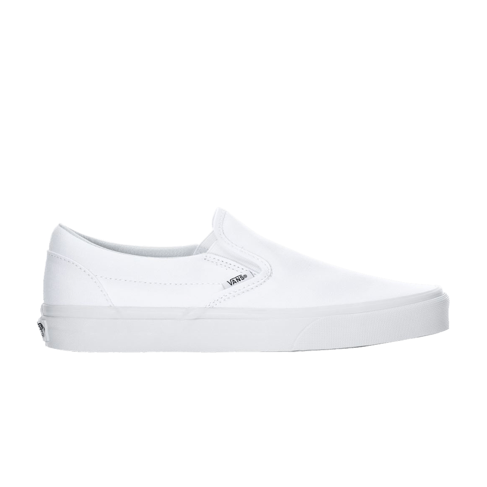 Classic Slip-On 'White Canvas' - Vans - VN000EYEW00 | GOAT