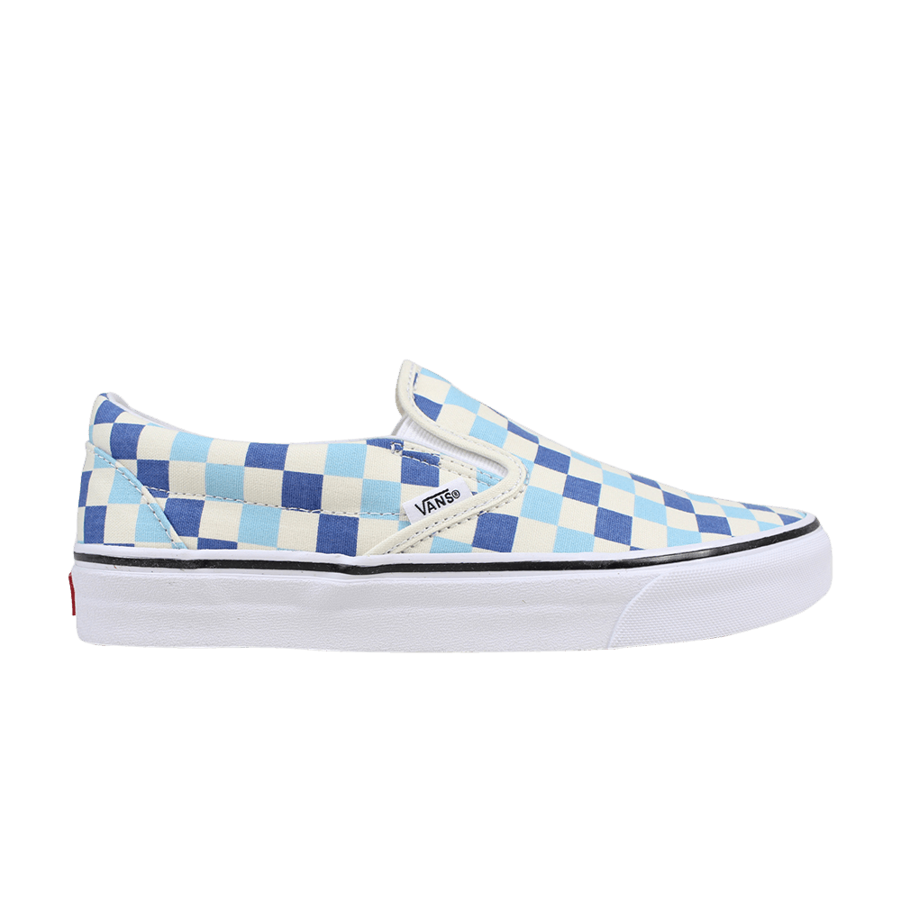 Slip On 'Checkerboard Blue Topaz'