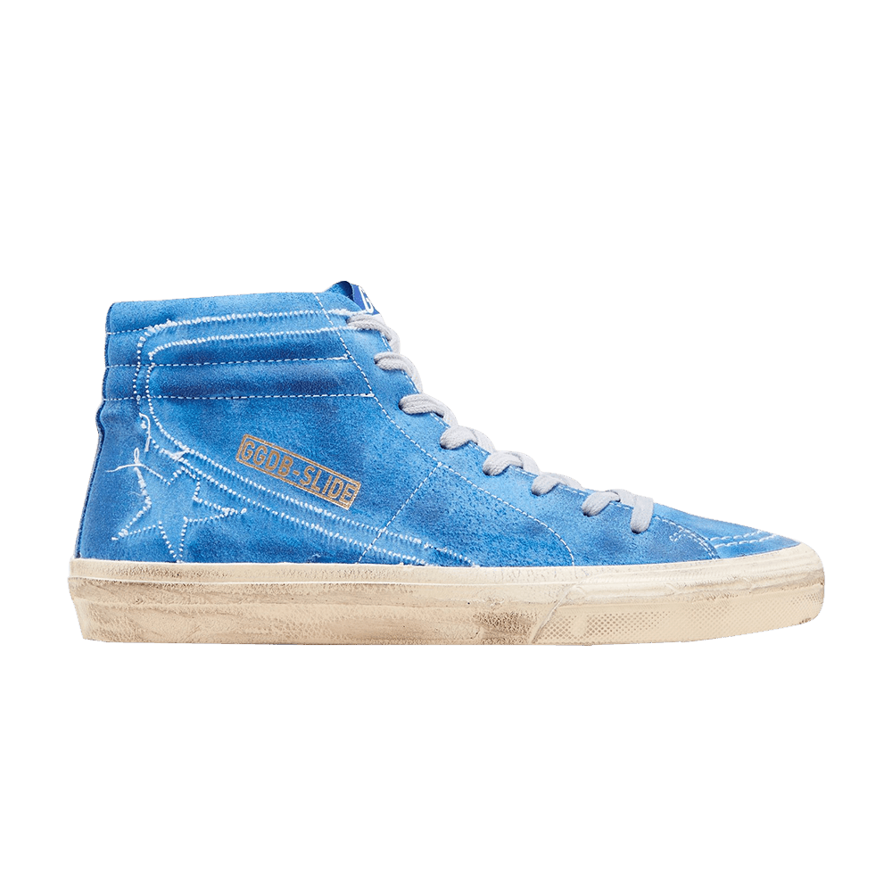 Golden Goose Distressed Slide High Top Sneaker 'Blue'