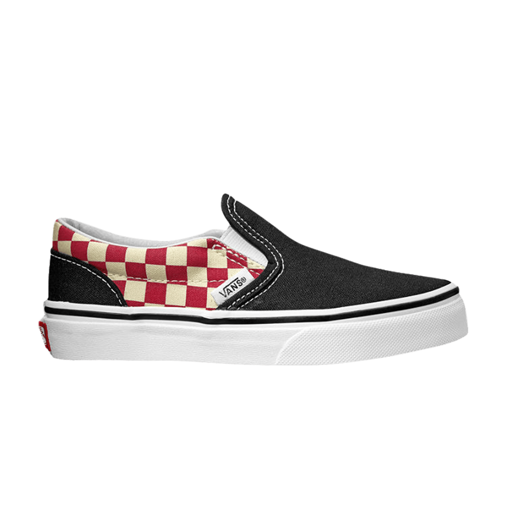 Classic Slip-On Kids 'Red Checkerboard'