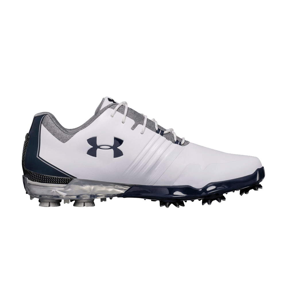Pre-owned Under Armour Match Play 'navy' In White