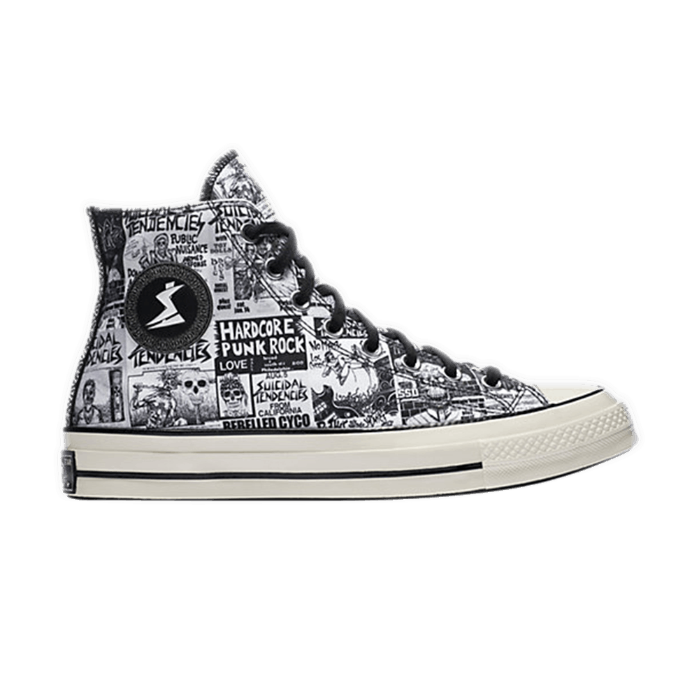 Suicidal Tendencies x Converse Chuck 70 Hi 'White Black'