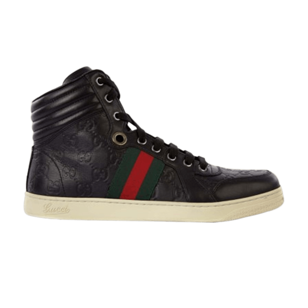 Gucci Guccissima Web Leather Hi Top 'Black'