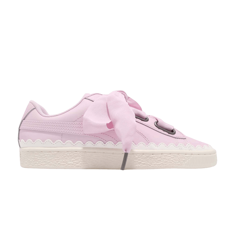 Pre-owned Puma Wmns Basket Heart Scallop 'winsome Orchid' In Pink