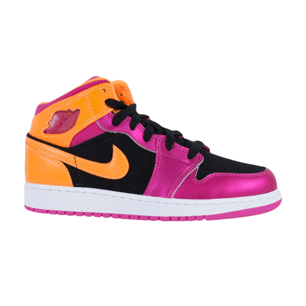 Air Jordan 1 Retro Mid GS 'Bright Citrus'