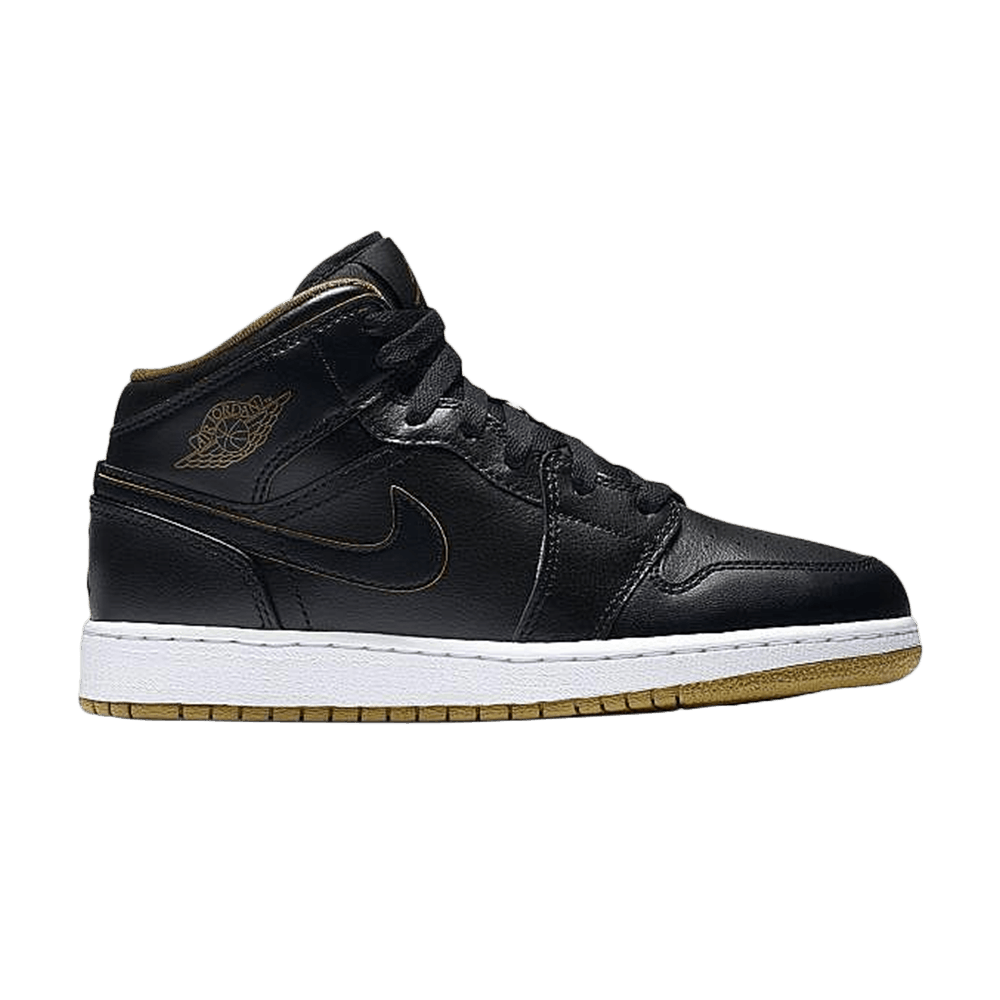 Air Jordan 1 Retro Mid GS 'Royalty Black'