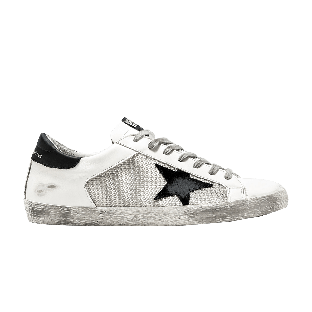 Golden Goose Distressed Superstar Low Top Sneaker 'Black Heel'