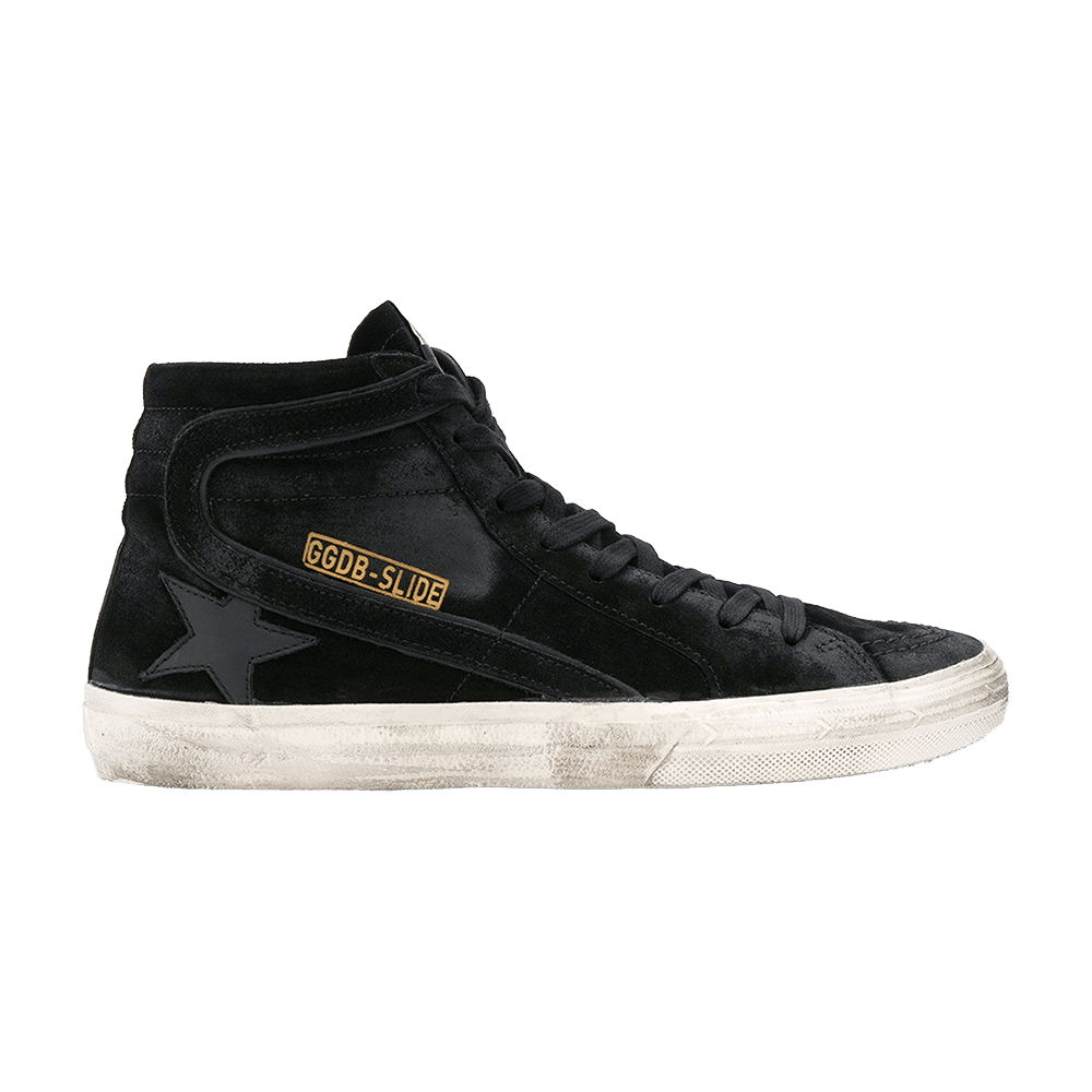 Golden Goose Distressed Slide High Top Sneaker 'Black'