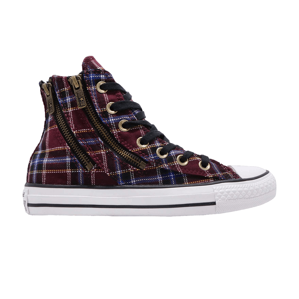 Wmns Chuck Taylor All Star Double Zip Hi 'Red Plaid'