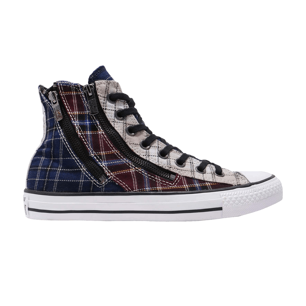 Wmns Chuck Taylor All Star Double Zip Hi 'Blue Plaid'