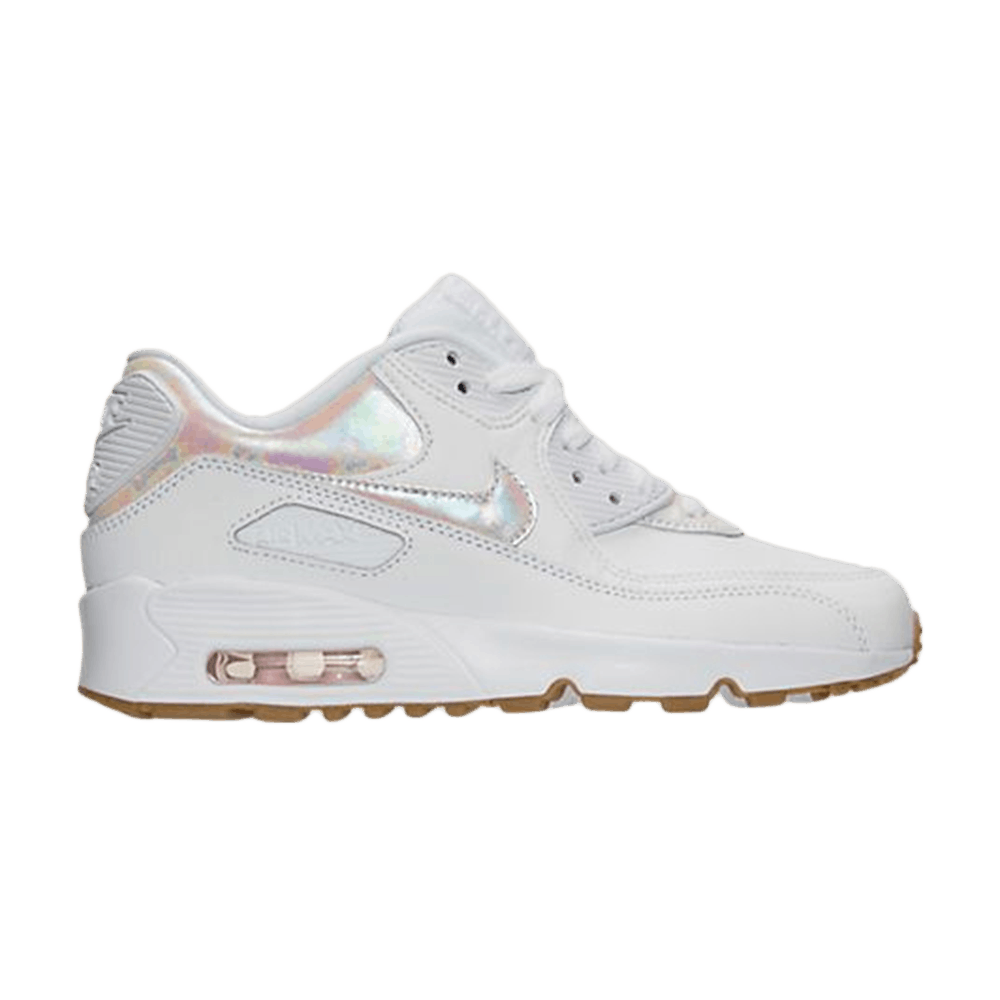 Air Max 90 Leather SE GS 'White'
