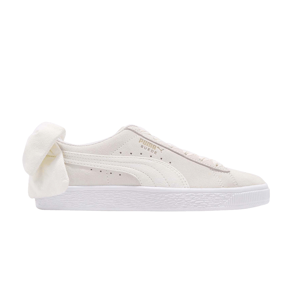 Wmns Suede Bow 'Whisper White'