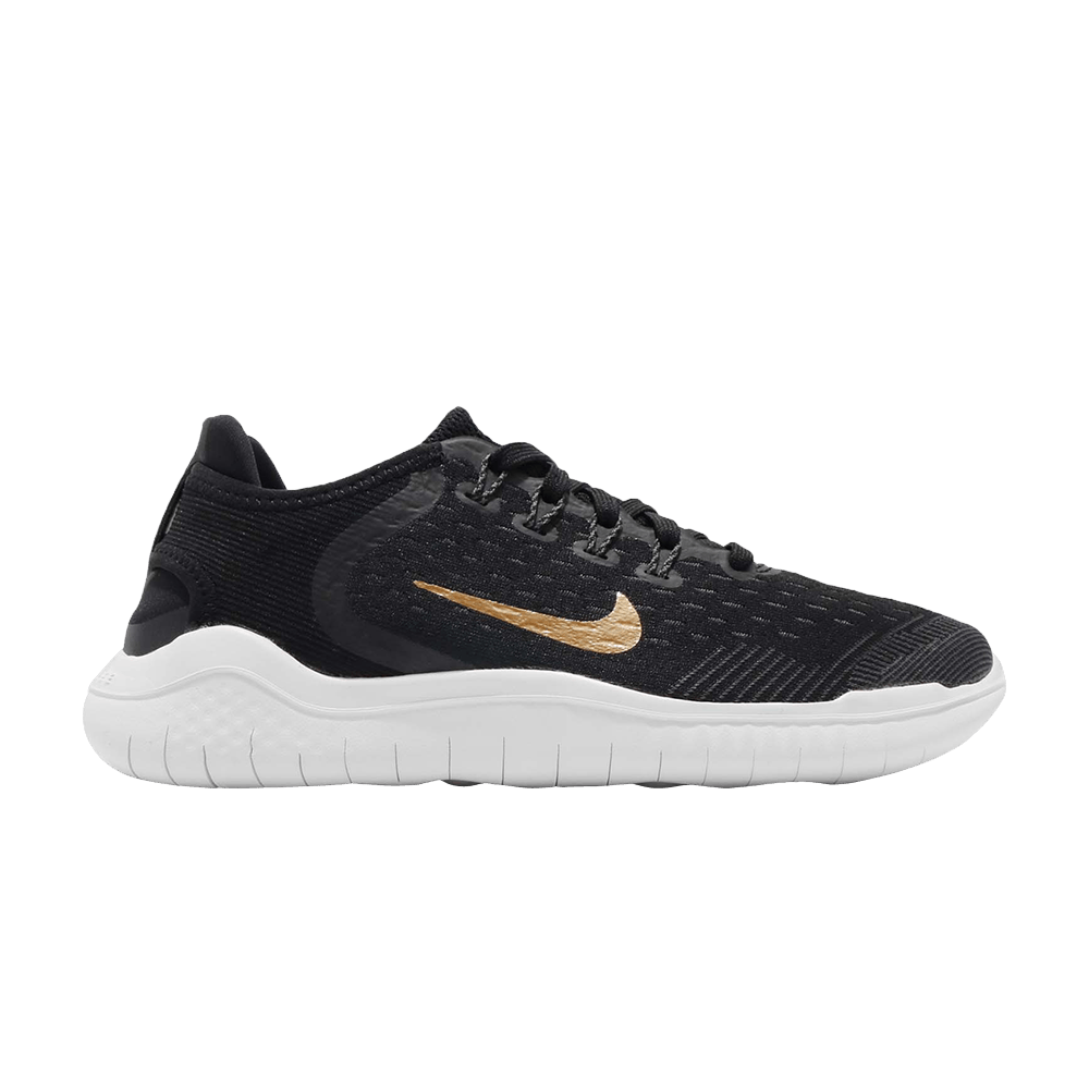 Wmns Free RN 2018 'Black Metallic Gold'