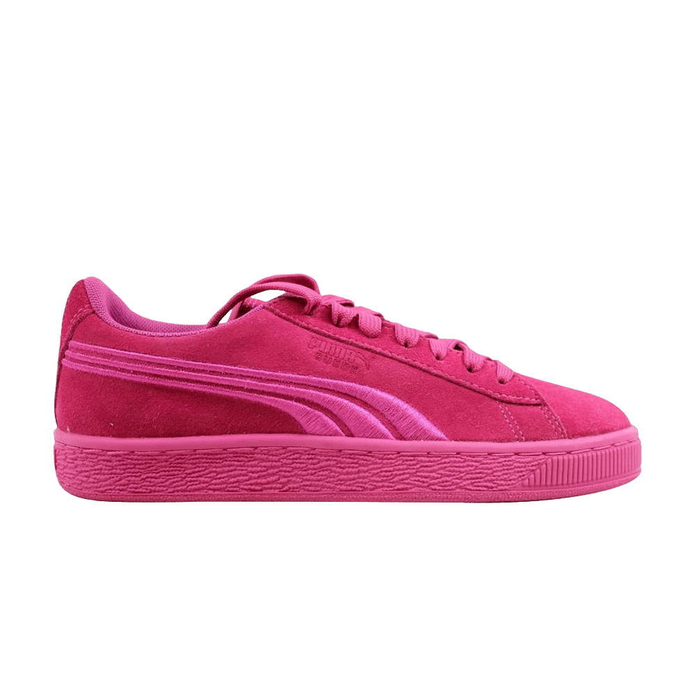 Suede Classic Badge Jr 'Shocking Pink'