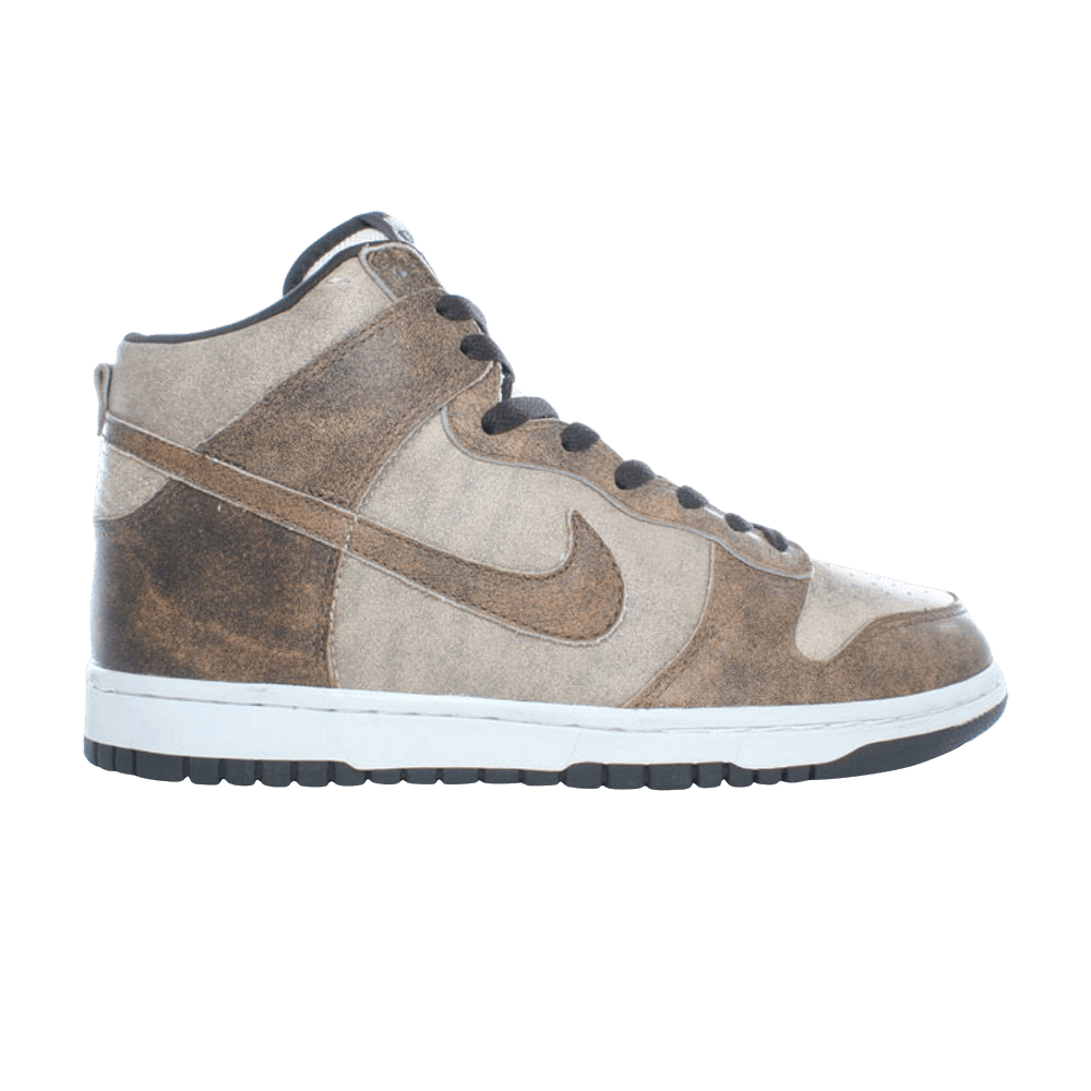 Pre-owned Nike Dunk High In Brown