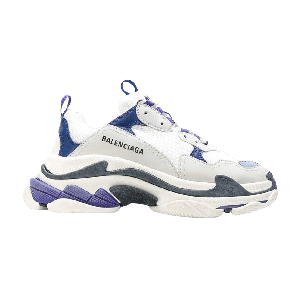 Balenciaga Wmns Triple S Trainer 'White Navy Purple'