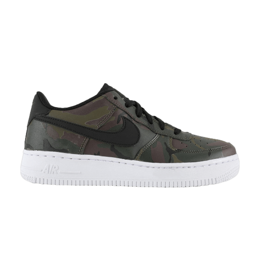 Pre-owned Nike Air Force 1 Lv8 Gs 'forest Camo' In Green