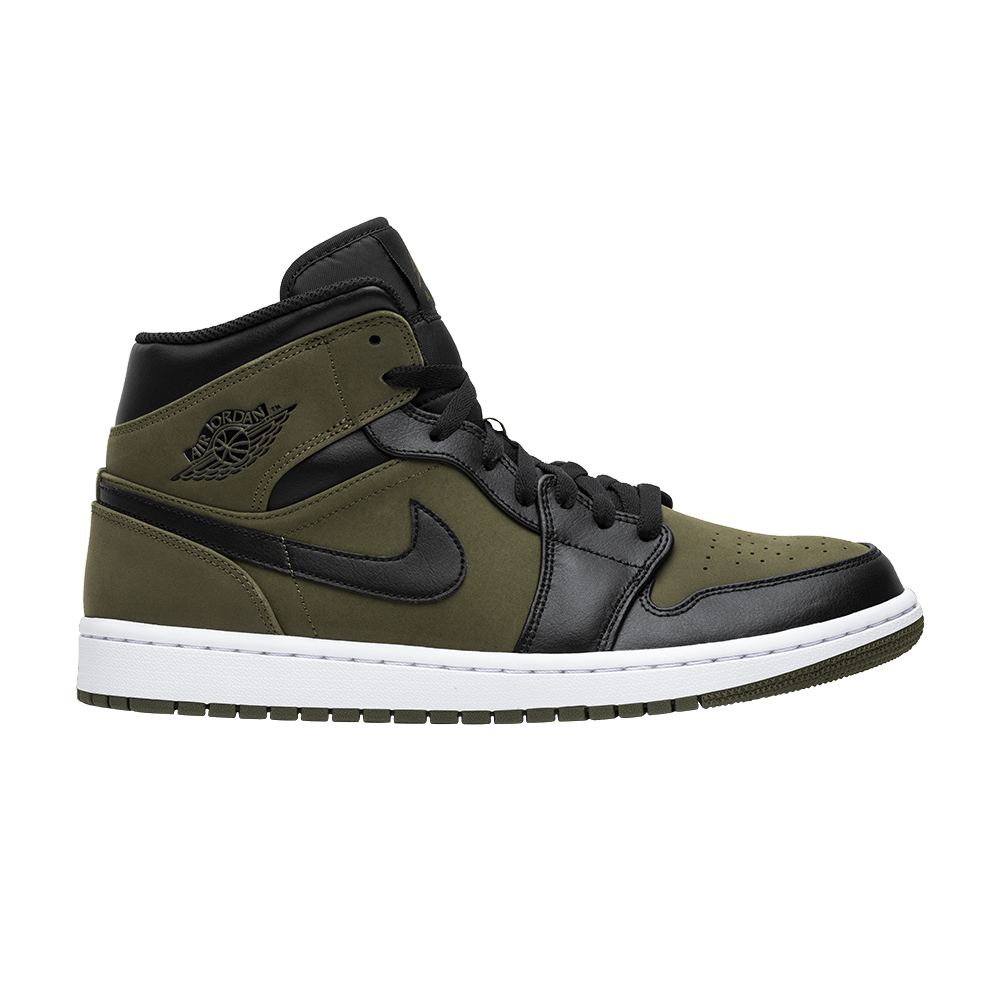 Air Jordan 1 Mid 'Olive Canvas'