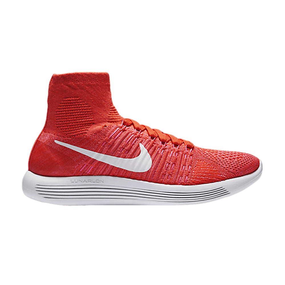 Pre-owned Nike Wmns Lunarepic Flyknit 'bright Crimson' In Orange