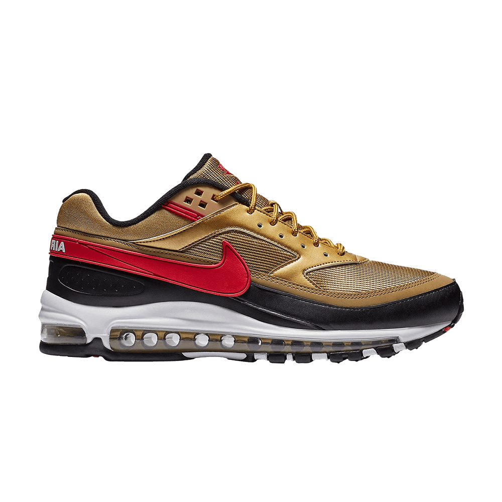 Air Max 97/BW 'Metallic Gold Red'