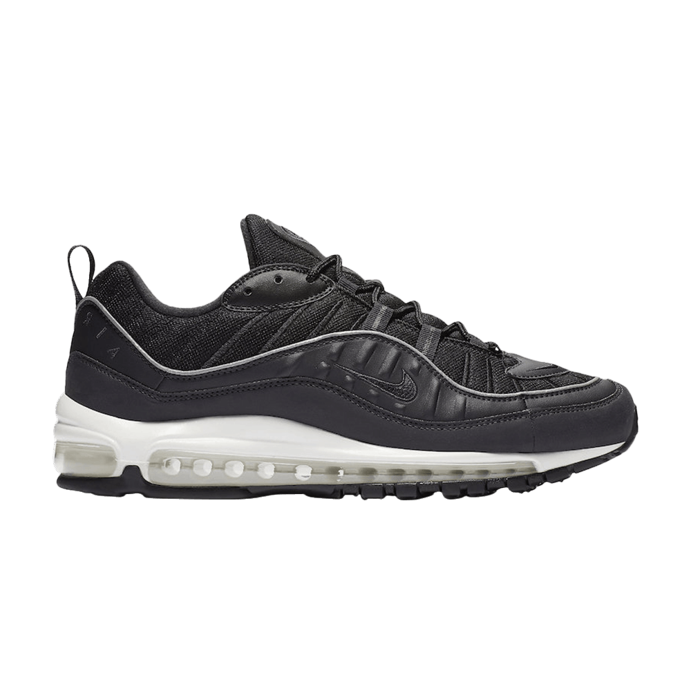 black and grey air max 98