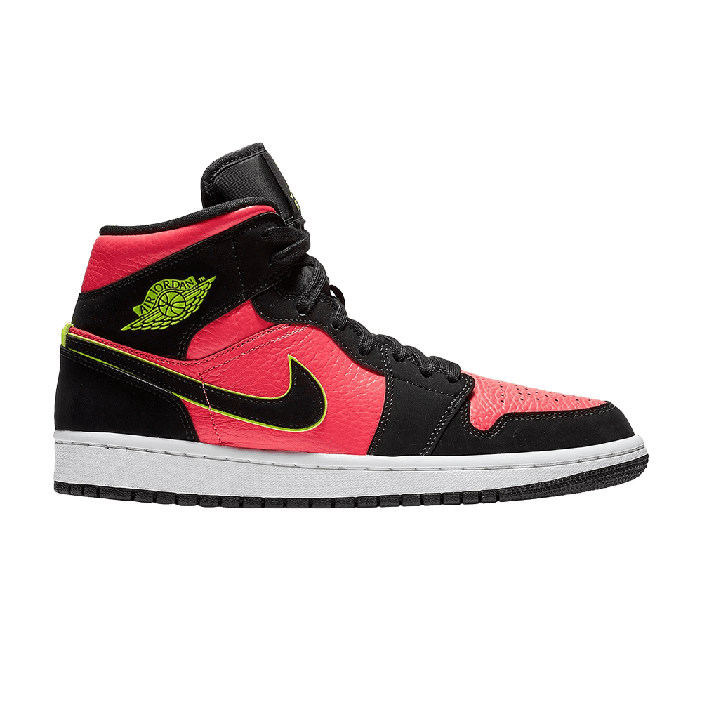 Wmns Air Jordan 1 Retro Mid 'Hot Punch Volt'