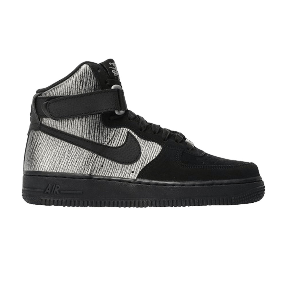 Wmns Air Force 1 High Prm 'Metallic Silver Black'