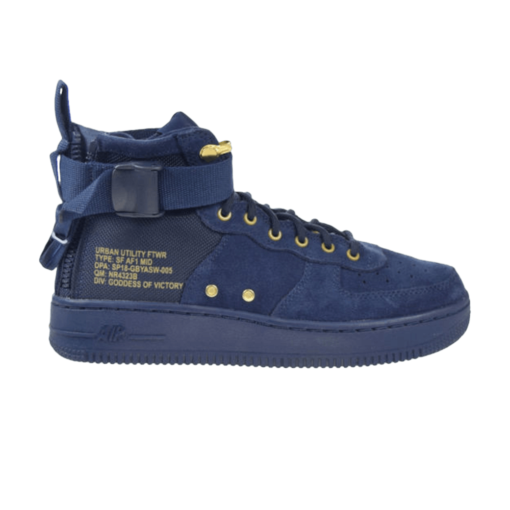 SF Air Force 1 Mid GS 'Obsidian'