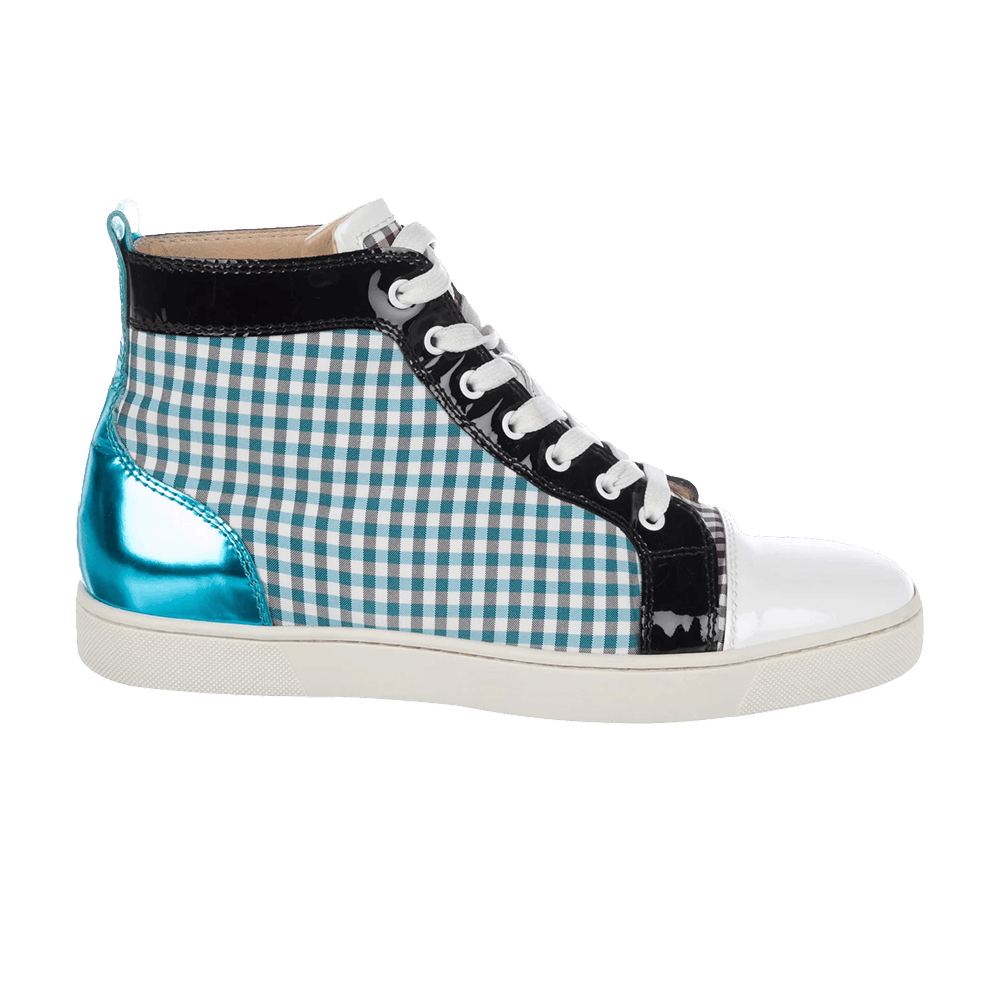 Christian Louboutin Louis Flat High 'Grid Blue'