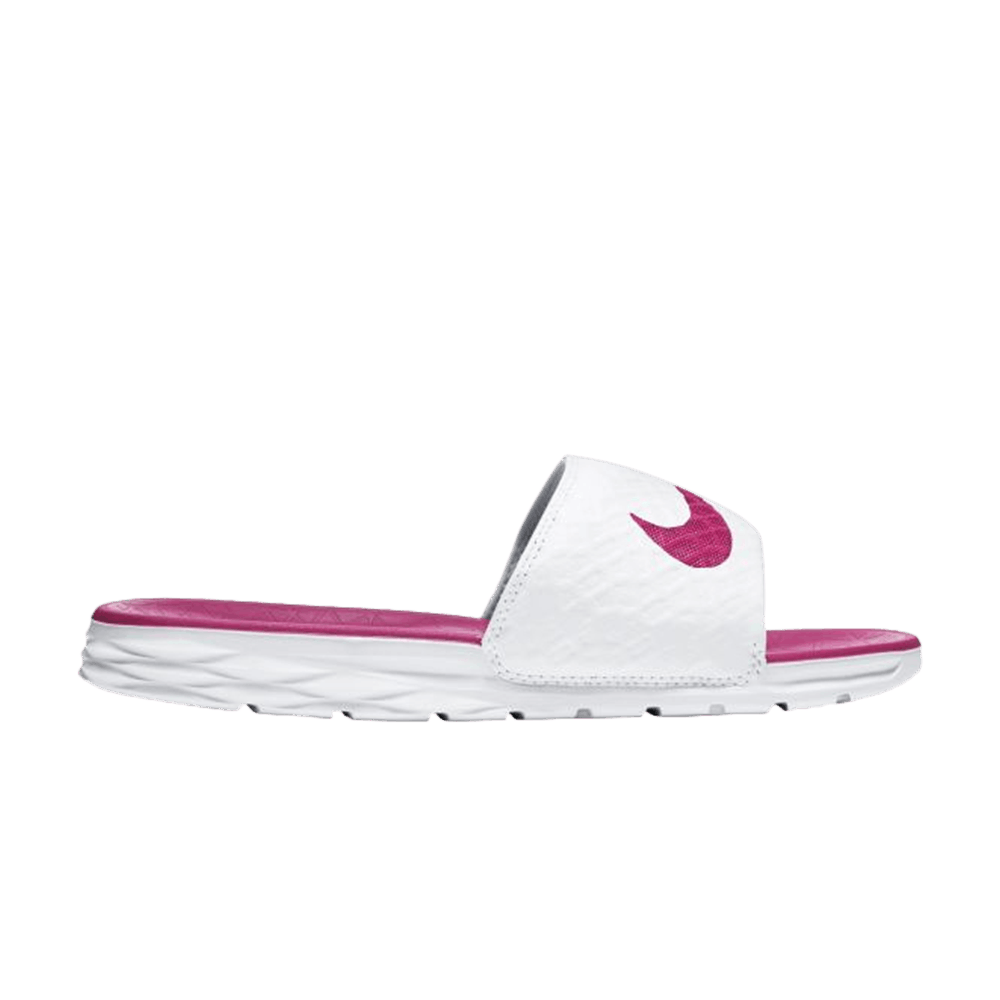 Wmns Benassi Solarsoft Slide 2 'White Fireberry'