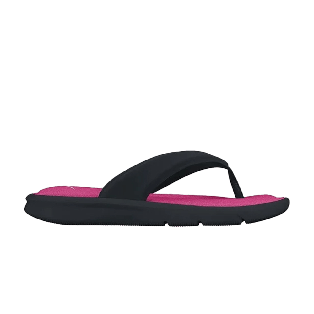 Wmns Ultra Comfort Thong 'Black White Vivid Pink'