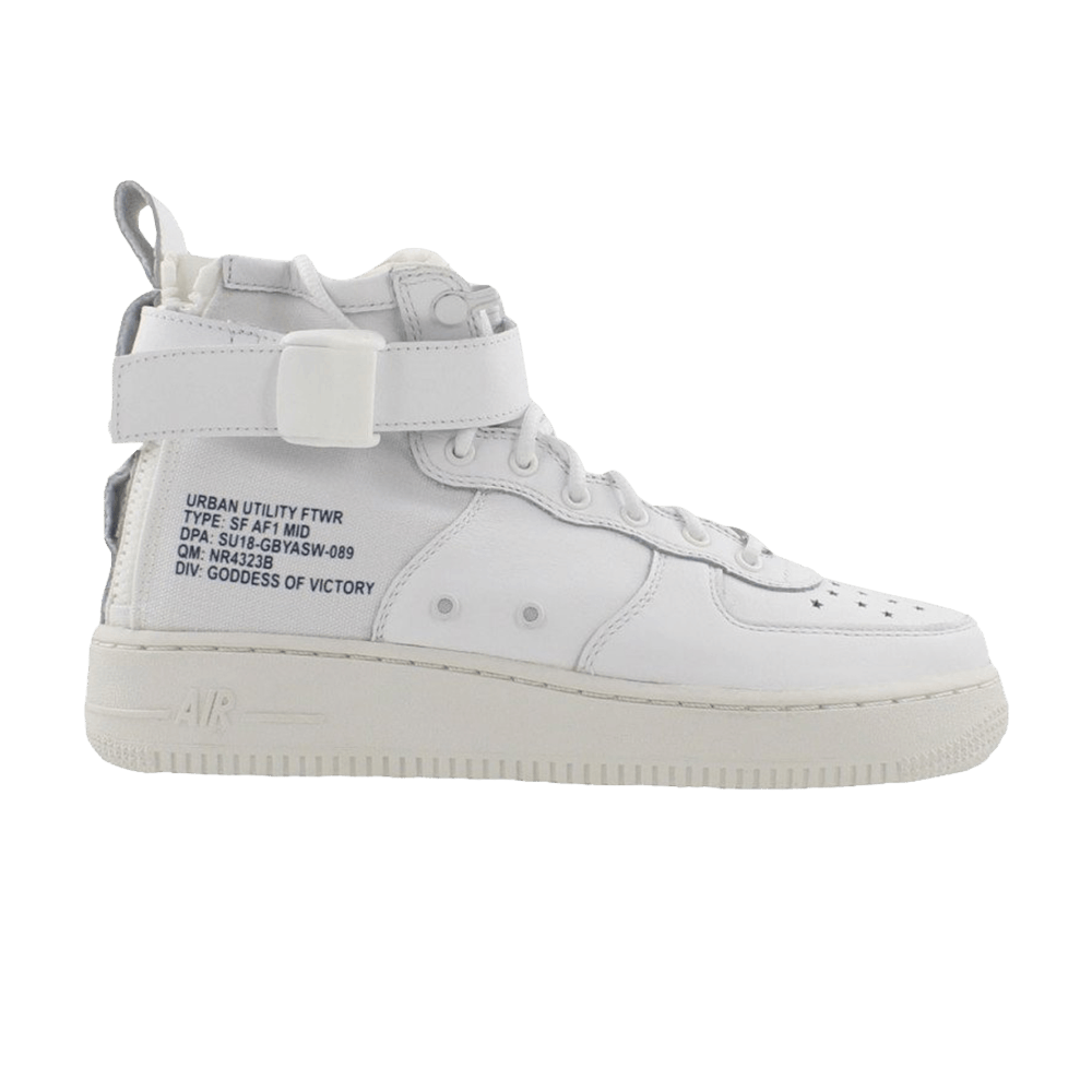 SF Air Force 1 Mid QS GS 'Triple White'