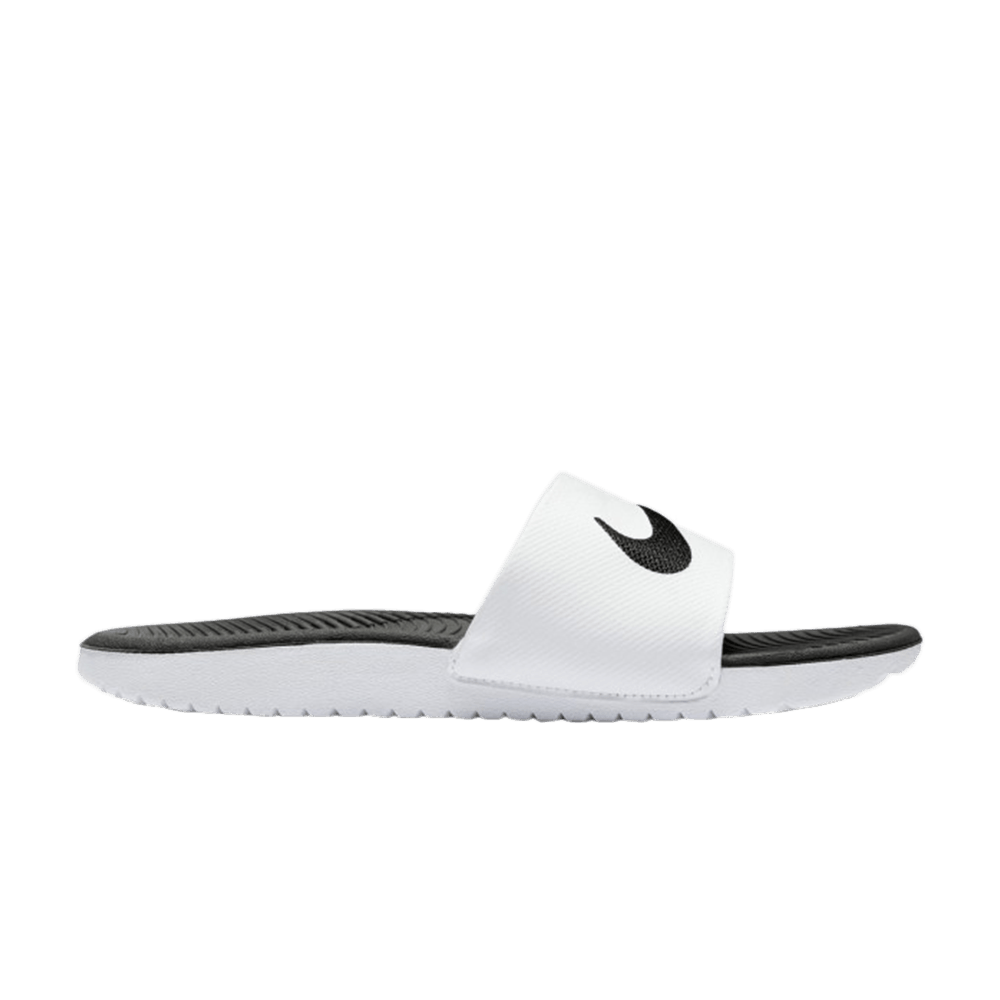 Pre-owned Nike Kawa Slide Gs 'white Black'