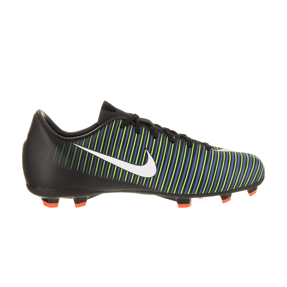 Jr Mercurial Vapor 11 FG GS 'Black Electric Green'