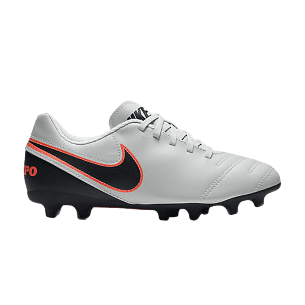 Jr Tiempo Rio 2 FG R GS 'Pure Platinum Hyper Orange'