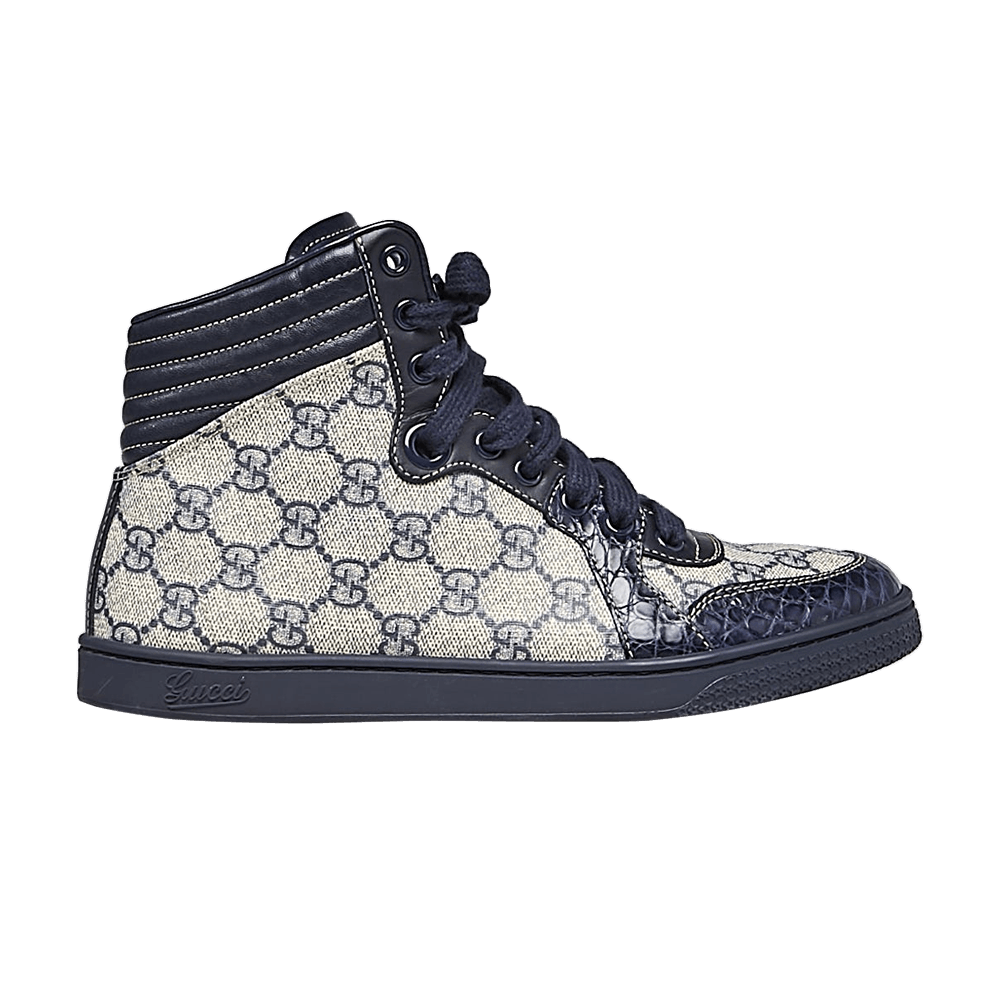 Gucci GG Supreme High 'Crocodile Trim'